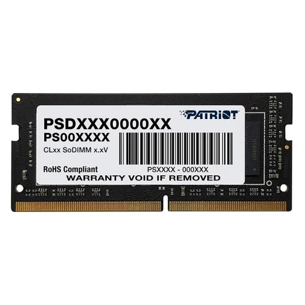 MEMORIA RAM LAPTOP 8GB PATRIOT PSD38G1600L2S DDR3 1600MHZ CL11 1.35V